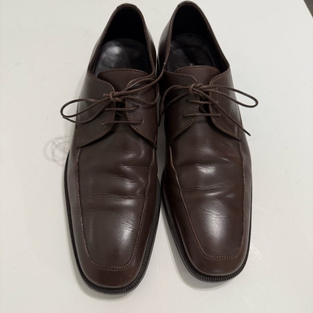 Ermenegildo Zegna Men’s Dress Shoes Fine Brown Italian Leather